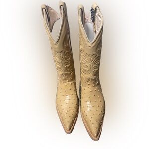 Oliverio Tortamundo Men's cowboy boot ostrich